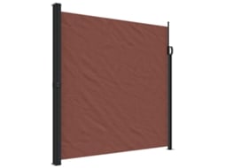 Toldo lateral retrátil VIDAXL castanho