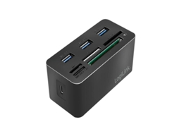 Logilink Cr0046 Base & Duplicador de Portas com Fios Usb 3.2 Gen 1 3.1 Gen 1 Type-C Preto