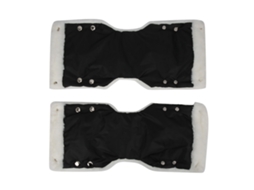 2pcs Luvas Para Carrinho De Bebê Inverno À Prova De Água Manta De Mão Manter Calor Preto