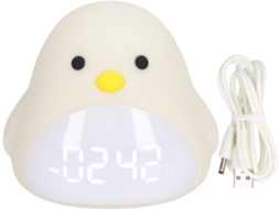 Despertador Com Luz Led Em Formato De Passarinho, Carregamento Usb,
