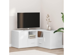 Vidaxl Armário De Canto 160x40x45 Cm Derivados De Madeira Branco