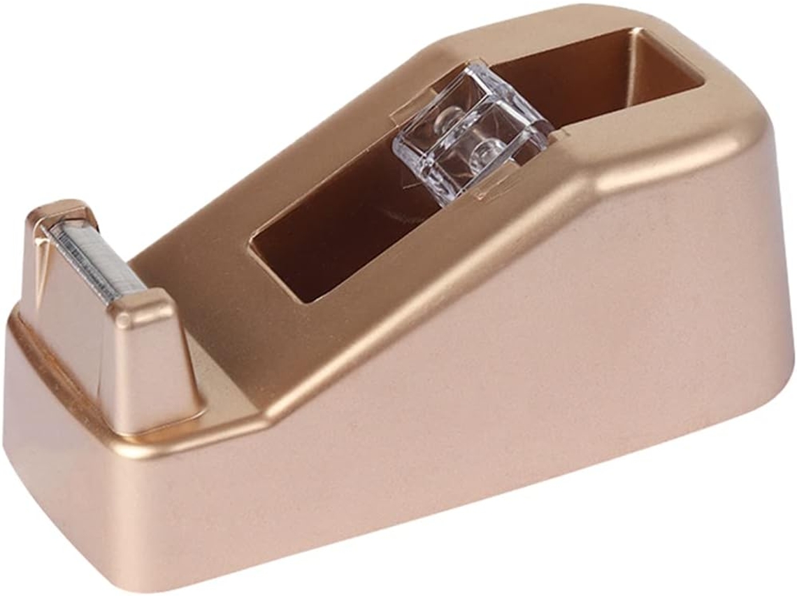 Suporte Profissional Para Fita Adesiva De Plástico Com Cortador Sem Rebarbas Design Redondo, Leve, Compacto E Prático
