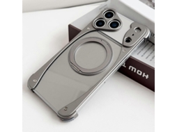 Capa Magnética Weasel Compatível Para Iphone 17 Pro, Com Suporte Giratório 360° E Sem Moldura Em Metal Colorido.