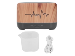 Umidificador Aromaterapia com Efeito de Chama 200ml Usb para Quarto Escritório