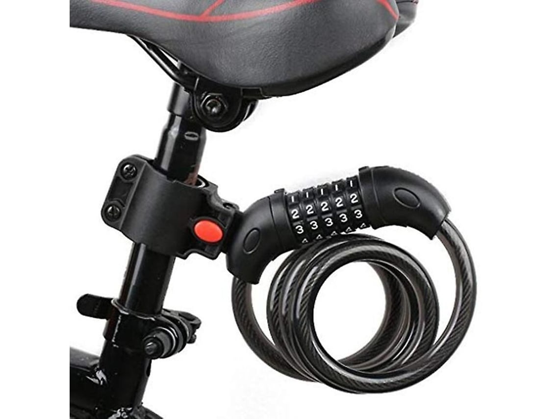 Cadeado De Bicicleta Com Código De 5 Dígitos Cadeado De Bicicleta Com Cabo Para Exterior
