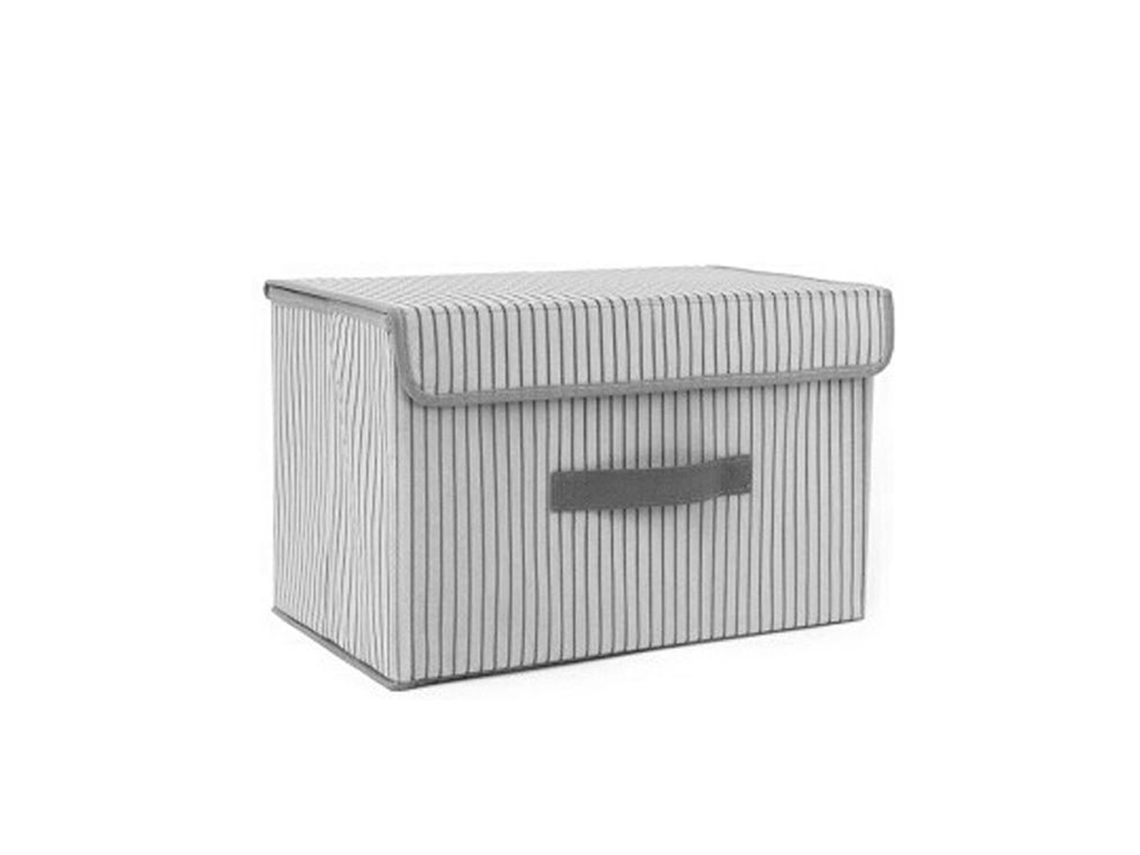 Caixa de Armazenamento Dobrável com Tampa Caixa de Armazenamento de Brinquedos Guarda-Roupa Doméstico Caixa de Classificação de Roupas