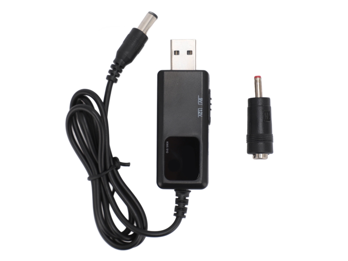 Cabo Conversor De Boost Usb Profissional 9v12v Para Roteadores Câmeras Lâmpadas Alto Falantes Ventiladores