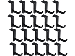 Kit Com 20 Suportes Adesivos Para Fones De Ouvido Labrimp, Ganchos Pretos Universais Para Mesa E Pc Gamer, Suporte