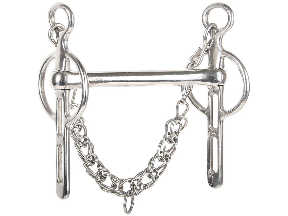 Mandíbula Liverpool Pour Cheval Avec 2 Passages de Rênes HARRY'S HORSE 15 Mm