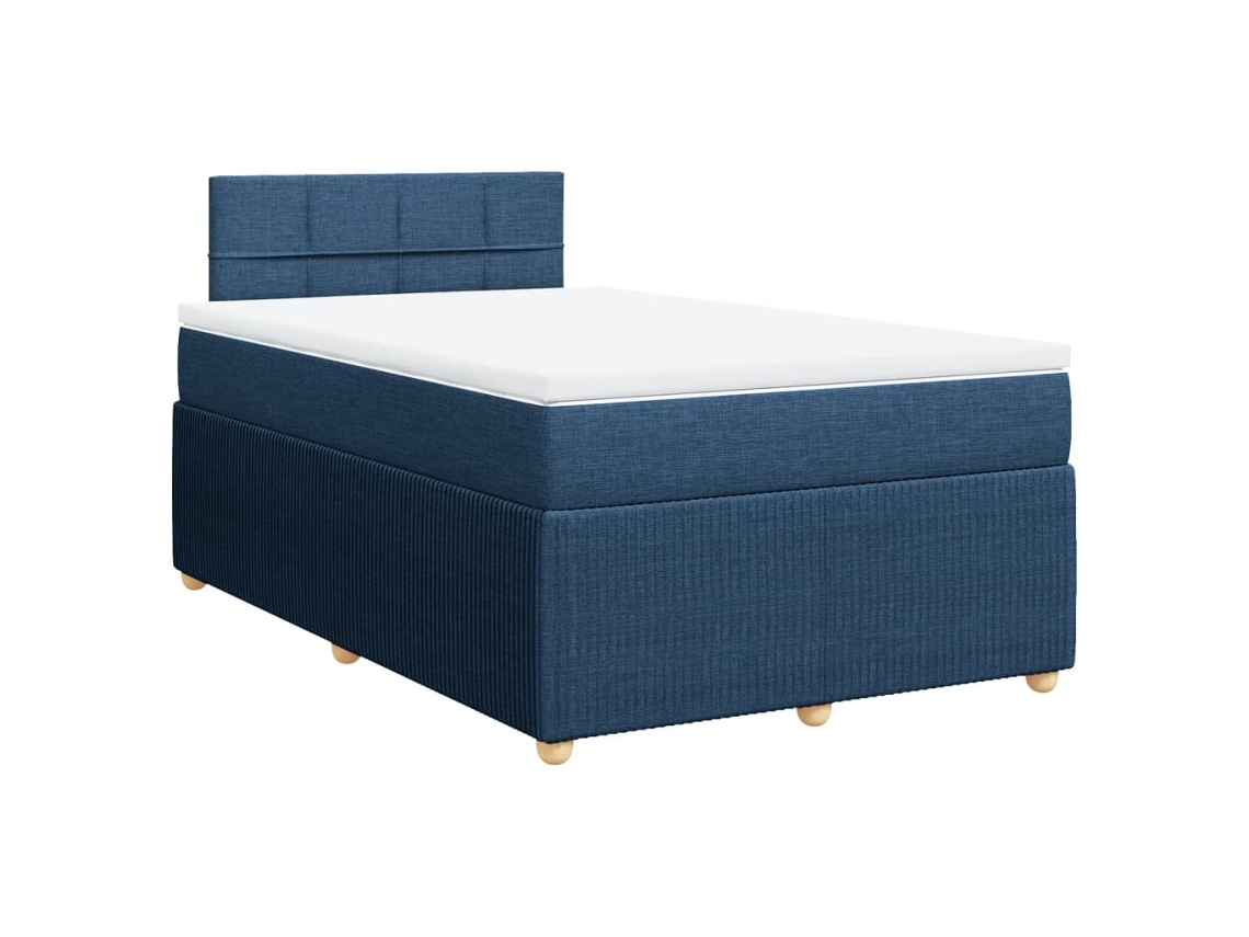 Box Spring Bed, Box Spring Beds Vidaxl Azul Tecido (120 X 200 Cm)