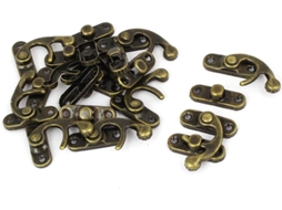Fecho de Fivela para Mala de Presente, Cor Bronze, 10 Peças CHABERLU (9331021562add14155be1b5835fcf90c)