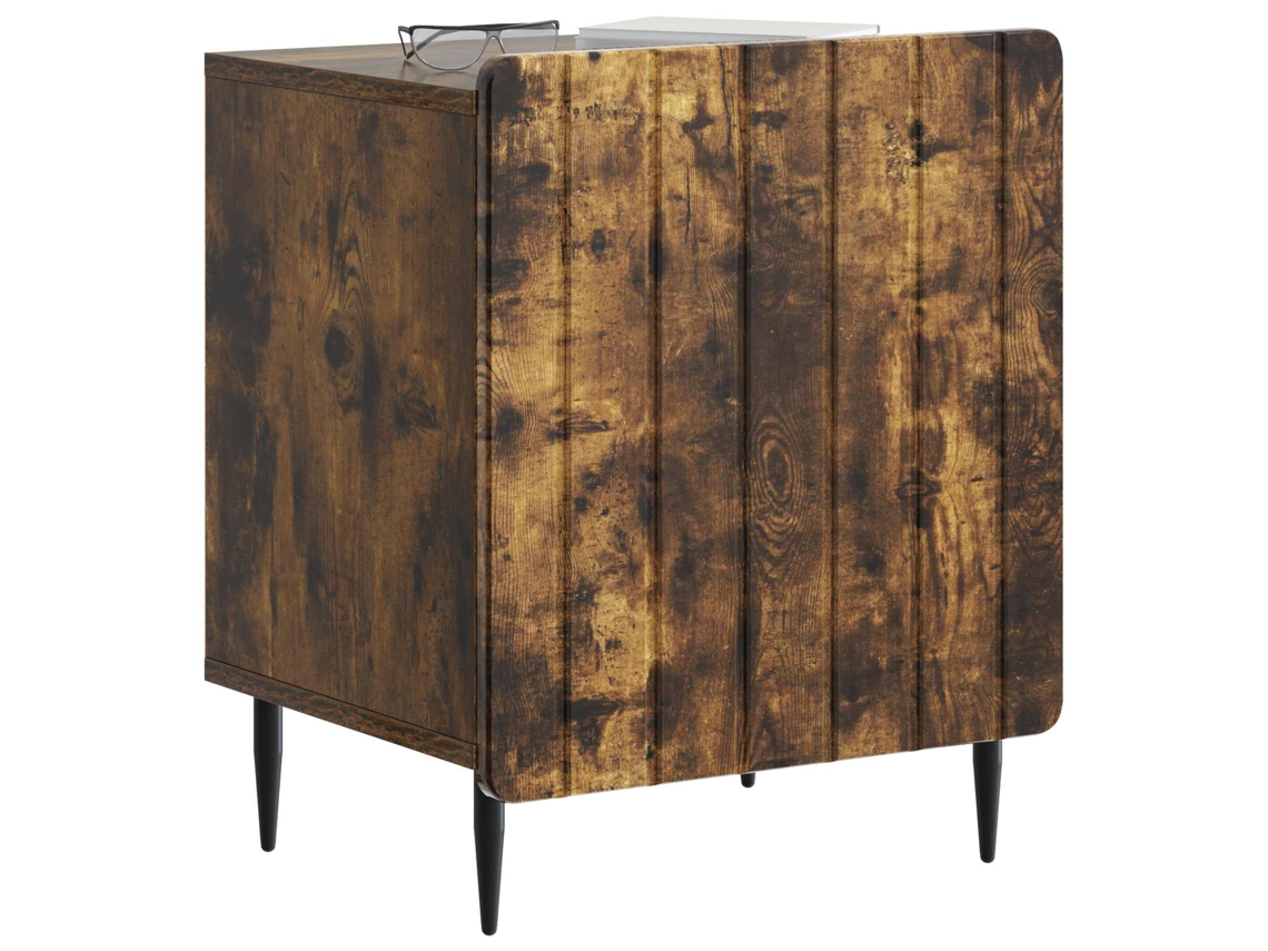 Armário de Cabeceira Carvalho Fumado 43x34,5x52 Cm MAISON EXCLUSIVE