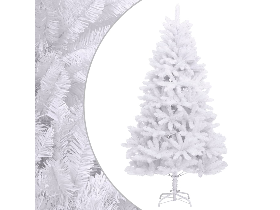 Vidaxl Árvore De Natal Artificial Articulada Com Suporte 300 Cm Branco