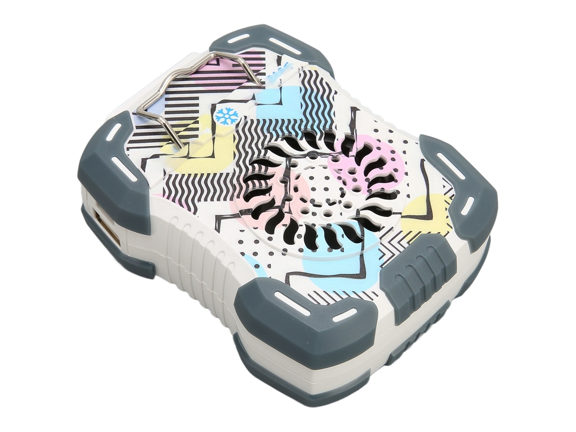 Ventilador multifuncional BRILVIBERA 2 em 1, recarregável, com luz e lanterna, rosa