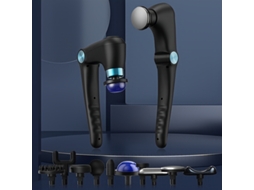 Pistola de Massagem Facial Dobrável Recarregável por Usb, com Nove Configurações de Intensidade e Funcionalidade de Ajuste Multiangular, Co STELASPLEN