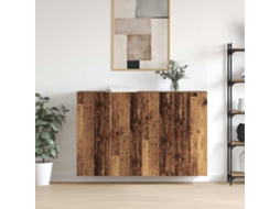 Vidaxl Armário De Parede 2 Pcs Madeira Antiga 69,5 X 34 X 90 Cm