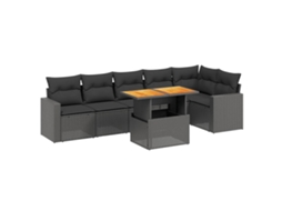 Garden Sofa Set, Garden Sofa Sets Vidaxl Preto Rattan / Vime (n/a)