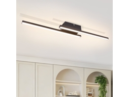 Candeeiro de Teto Led Moderno em Preto 12w Branco Neutro 4000k 61,5cm Ideal para Sala de Estar Sala de Jantar Ou Escritório ZMH