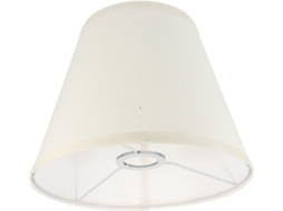 Abajur De Mesa Semicircular Em Linho Bege, Soquete E27, Iluminação Suave E Aconchegante.