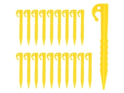 20 Estacas De Tenda De Plástico 14,5cm, Estacas De Camping Resistentes, Estacas De Fixação Para Jardim Awning