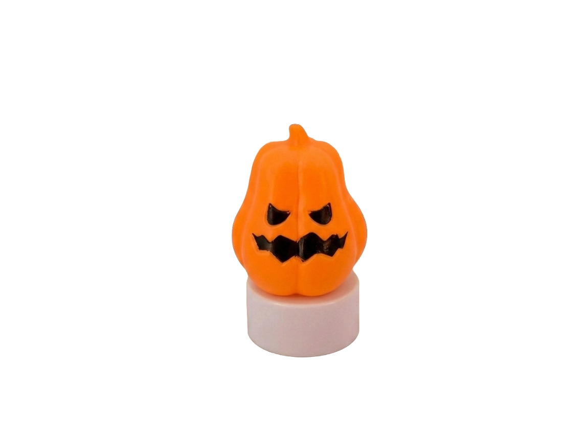 Decoração De Halloween Com Mini Abóboras De Plástico Laxiscreed Em Laranja E Roxo Com Caras Assustadoras