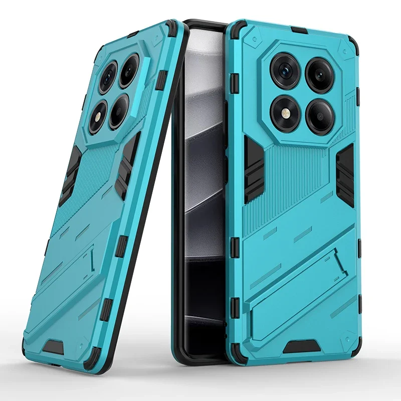 Capa Protetora Resistente A Impactos Para Celular Redmi Note 14 Pro 5g (global), Cor Azul Celeste, Com Protetor De Câmera.