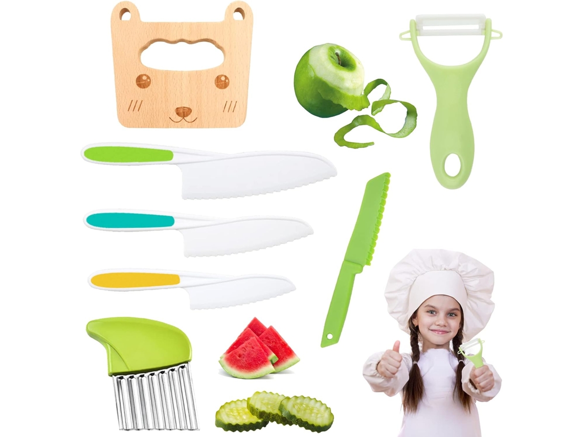 MEOIRUERY Conjunto Descascador, Aço Inoxidável Good Grips Anti Slip Handle Kitchen Tool, Bordas Serrilhadas Seguras Para Crianças, Peeler Não Deformador Durável