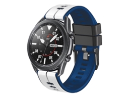 Pulseira Universal De Silicone Bicolor Com Linhas Verticais