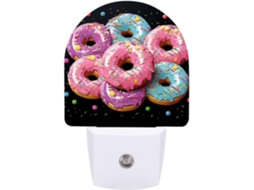 Luminária de parede com rosca e sensor de luz LED para quarto, banheiro, corredor, mesa de cabeceira, Adequada