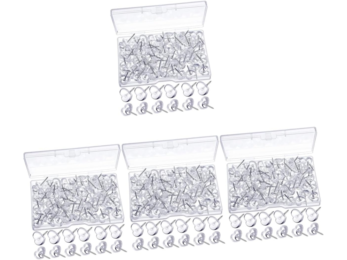 Tachinhas Transparentes Em Formato De Coração , 400 Unidades, Para