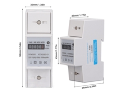 Testador De Medidor De Energia Monofásico Digital Din Rail 10-40a Dc220v