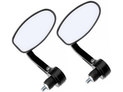 Espelho Retrovisor Lateral Modificado Para Guidão De Motocicleta Com Refletor Traseiro Em Liga Leve.