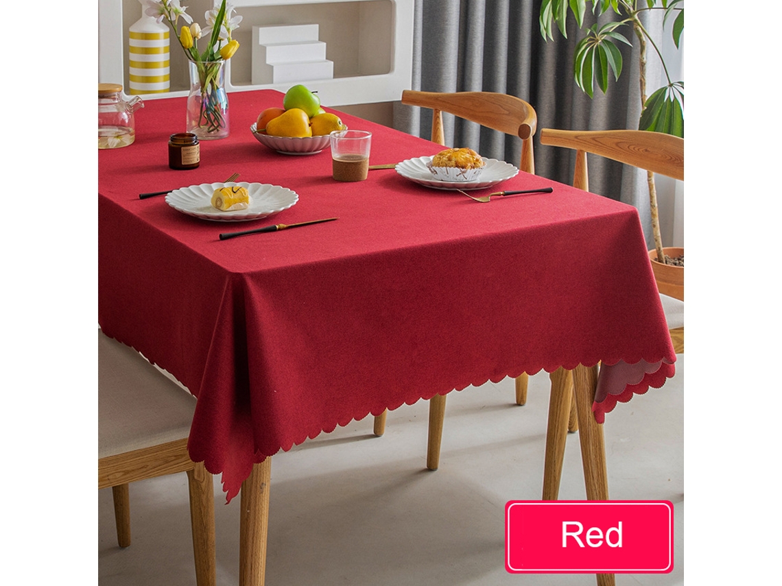 Toalha De Mesa Impermeável, Toalha De Mesa Nórdica De Algodão E Linho, Estilo Japonês, Toalhas De Mesa De Cor Sólida Para Mesa De Jantar, Mesa De Cent