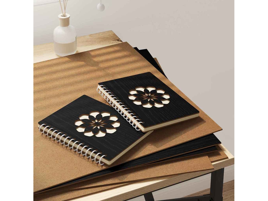 Vidaxl Painéis De Decoração 12 Unid. Carvalho Preto 40 X 60 X 0,27 Cm