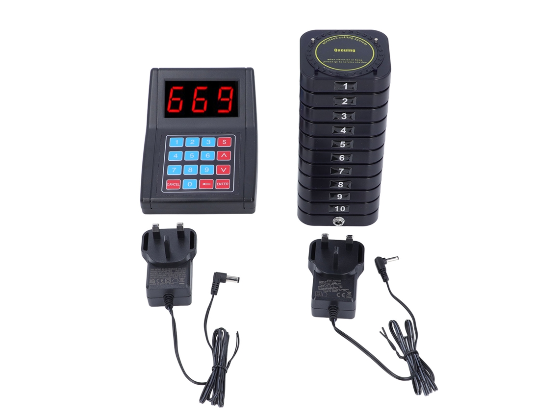 10 Pagers Sem Fio Para Restaurante Uk Plug