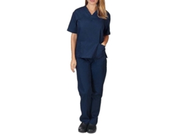 2026 conjunto de Uniforme Médico Unisex para Médico Enfermeiro Dentista Camisa e Calças XL Azul Marino