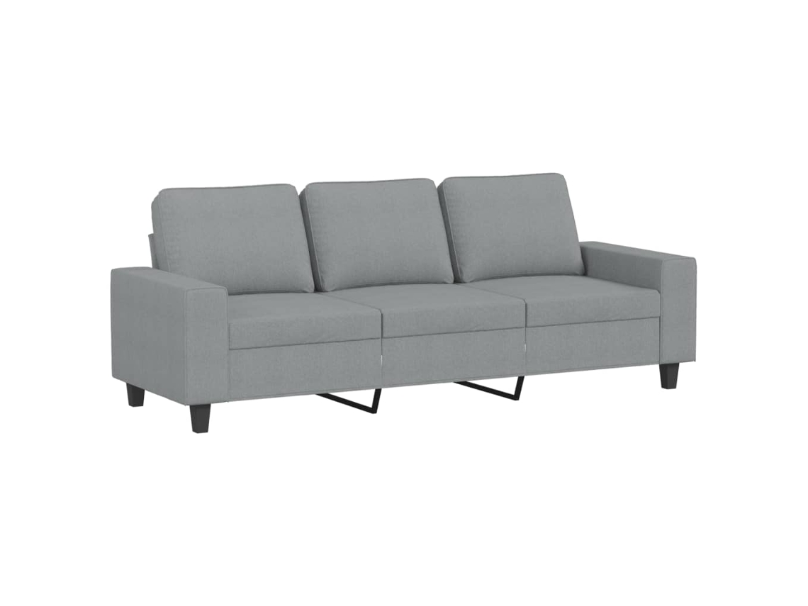 3-seater Sofa, 3-seater Sofas Vidaxl Cinzeto Tecido (n/a)