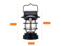 2026 luz Solar Sensorizada Impermeável para Lar Patios Balcões Jardins Camping Recarregável com Usb