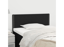 Vidaxl Cabeceira De Cama Tecido 90x5x78/88 Cm Preto