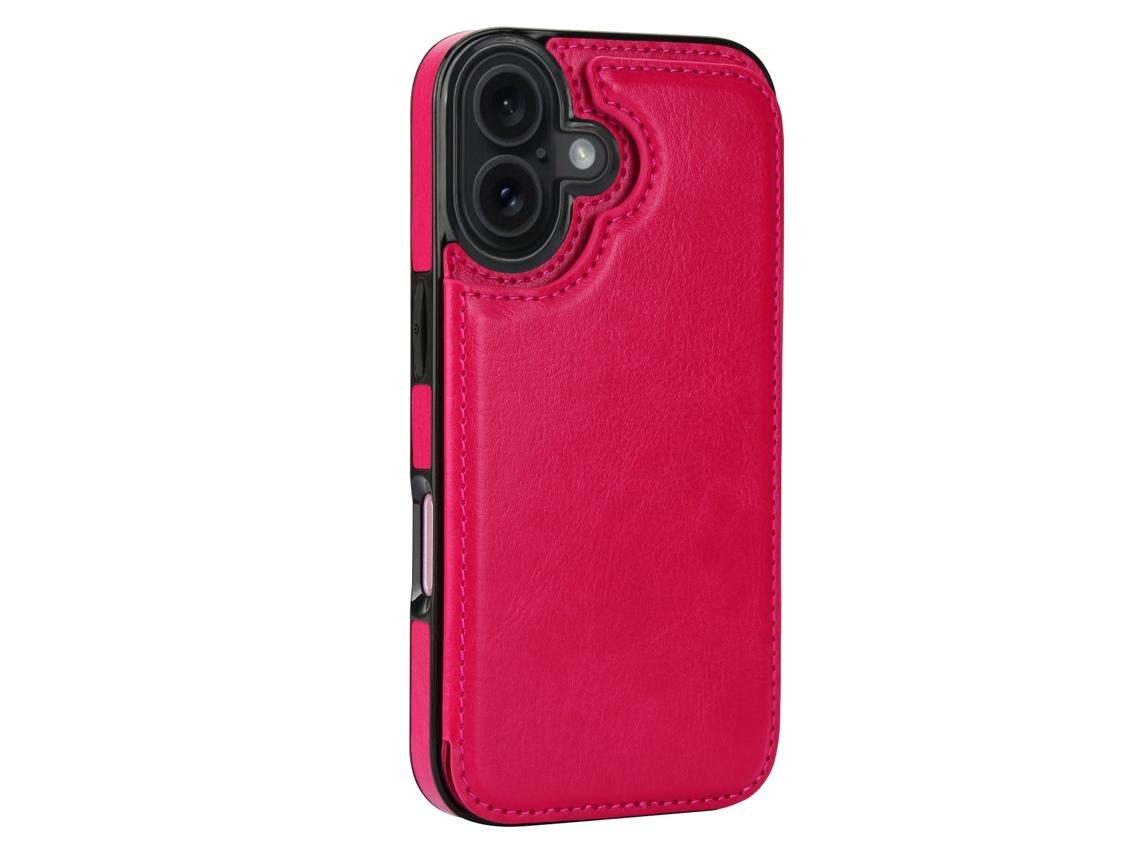 Capa Para Iphone 17 Com Compartimento Para Cartão, Aparência De Couro E Fecho Magnético Inteligente.