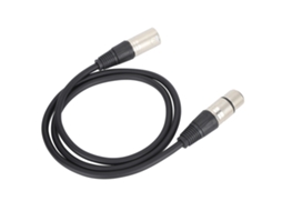 Lurelia Cabo Xlr Macho/fêmea 3 Pinos 1 M 3,3 Pés Preto, Balanceado, Para Microfones, Pc E Computador