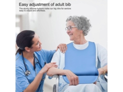 Babadores Para Adultos, Babadores De Silicone Com Coletor De Migalhas, Babadores Ajustáveis ​​para Adultos, Homens E Mulheres.