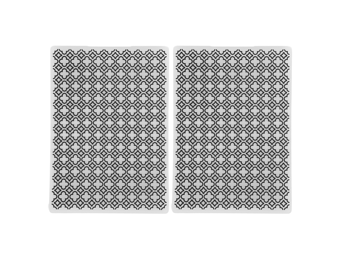 2 Carpetas De Embossing Plantillas De Embossing De Plástico Para Manualidades Diy