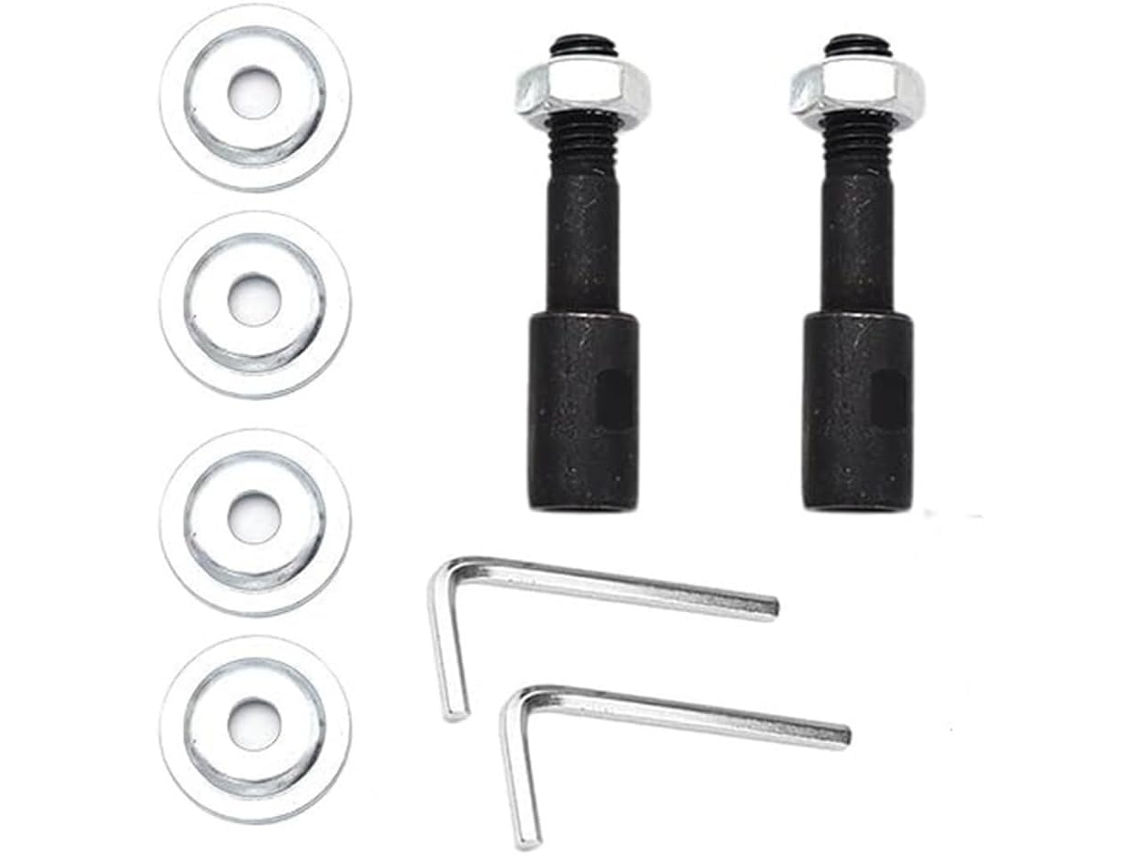 Kit Extensor De Eixo 8 Mm Para 10 Com Eixos Empurrar Esquerdo E Direito Inserção Bancada. Inclui Chave, Porcas Arruelas