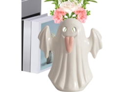 Decorações De Halloween Com Fantasmas: Vaso Pequeno Com Fantasmas E Estatuetas Fofas |