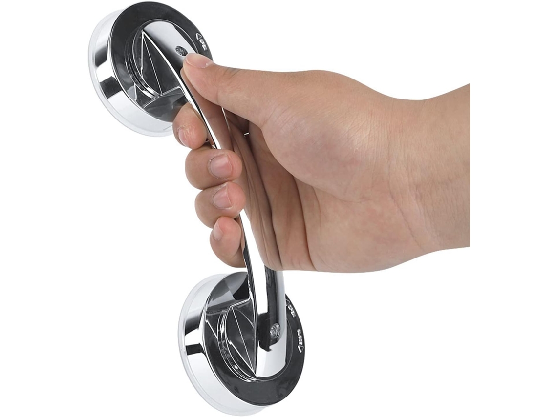 Suporte Com Ventosa Pssopp, Alça Antiderrapante Em Plástico Abs Com Sucção A Vácuo, 196x65x45 Mm, Para Armários De