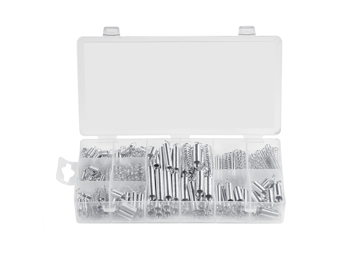 Kit de Molas de Tração e Compressão 200 Peças Primerox