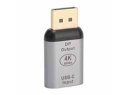 Adaptador Usb C Para Displayport 4k 60hz Plug And Play Compacto Portátil Para Win Android Os X