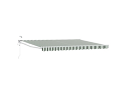 Conjunto 1 Toldo Elétrico Vidaxl Verde Poliéster (4 × 3 M)