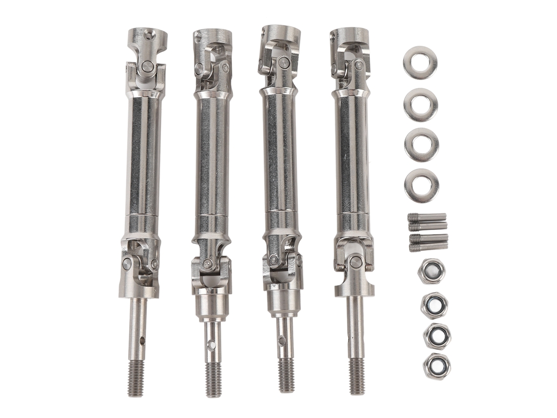Mali conjunto de Eixos de Transmissão Dianteiro e Traseiro de Metal para Carro Rc Slash 1/10 4 Peças